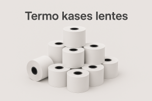 Termo kases lentes augstas kvalitātes drukai – piemērotas visiem kases aparātiem