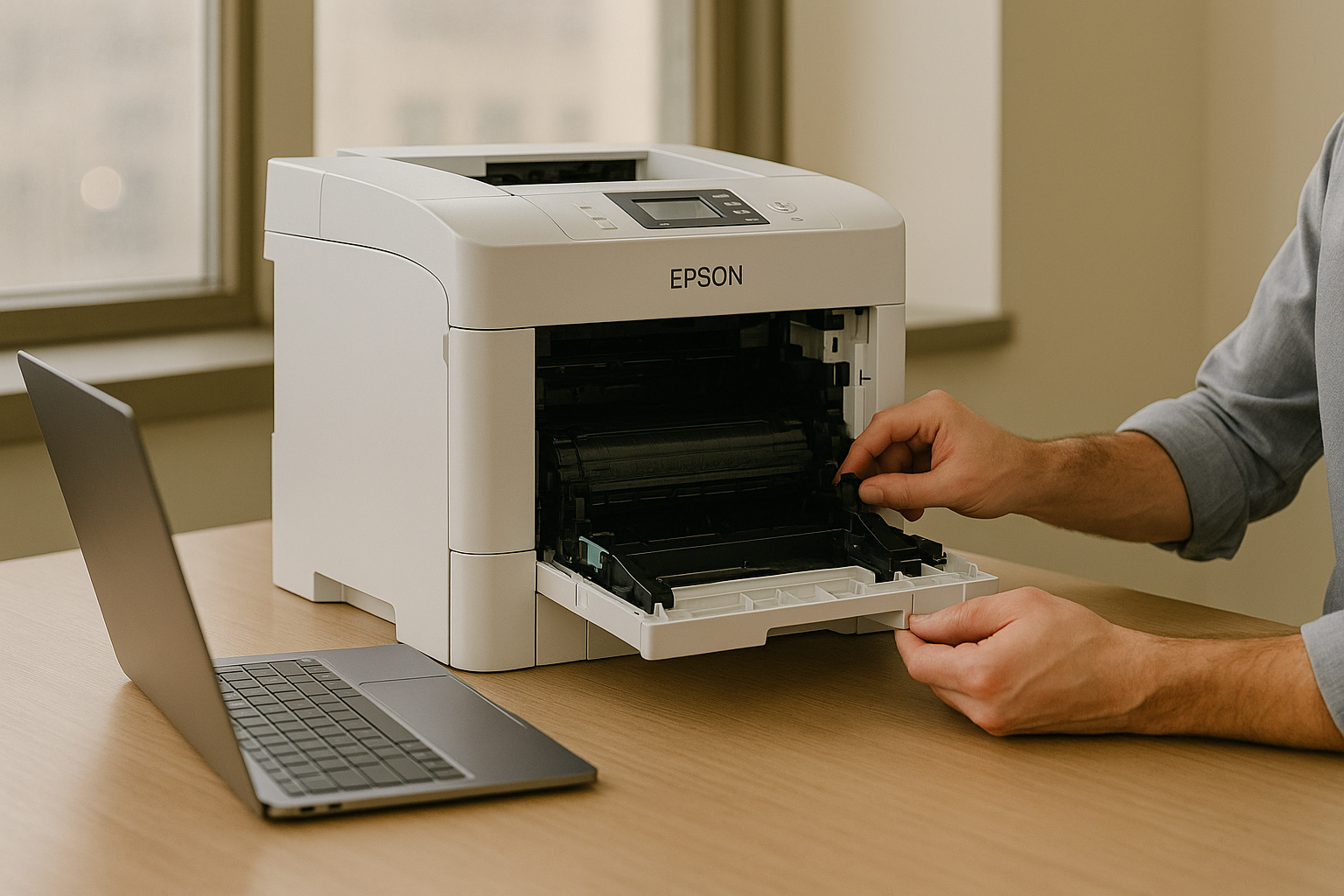 Epson biroja printeru profesionāls remonts Rīgas uzņēmumiem